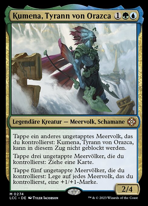 Kumena, Tyrann von Orazca LCC-274 Mythic Near Mint Deutsch