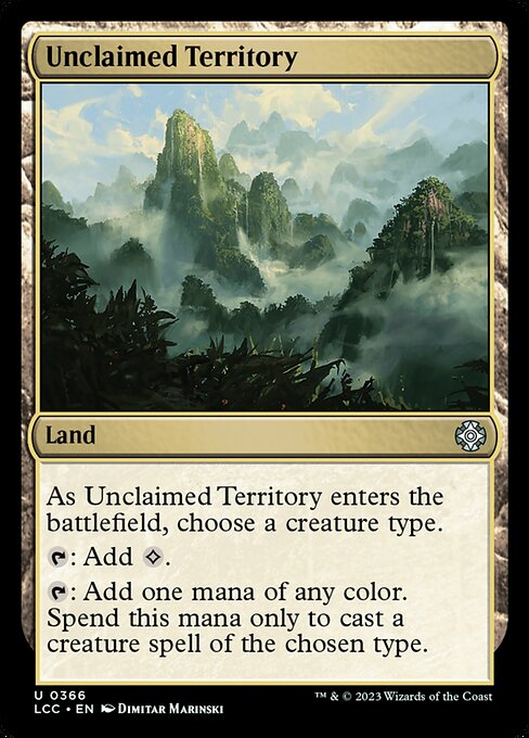 Unbeanspruchtes Territorium LCC-366 Uncommon Near Mint Englisch