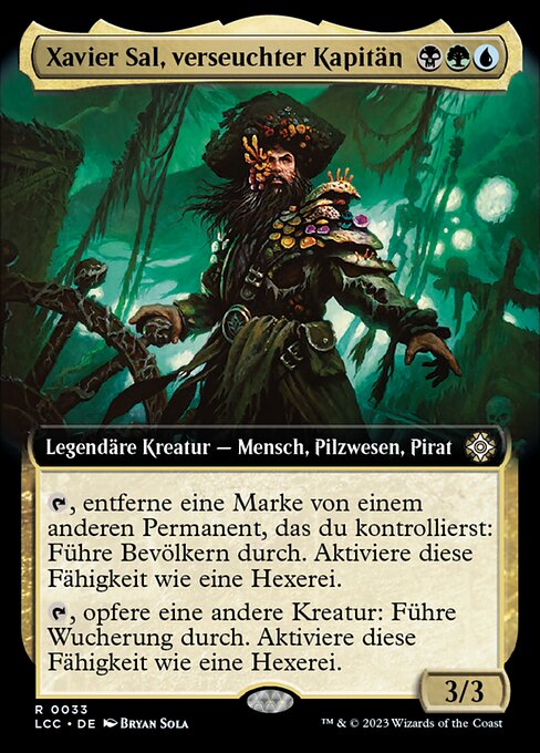 Xavier Sal, verseuchter Kapitän XLCC-33 Rare Near Mint Deutsch Foil