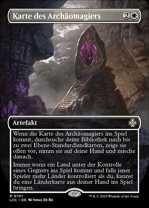 Karte des Archäomagiers XLCC-101 Rare Excellent Deutsch Foil
