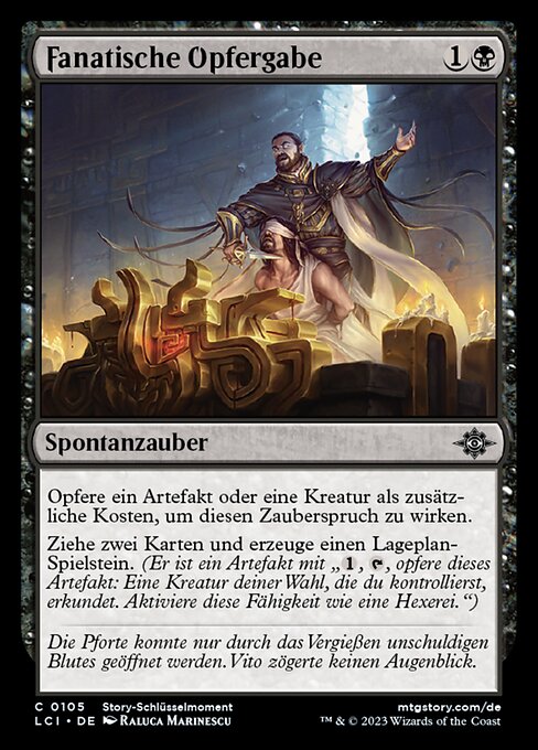 Fanatische Opfergabe LCI-105 Common Excellent Deutsch Foil