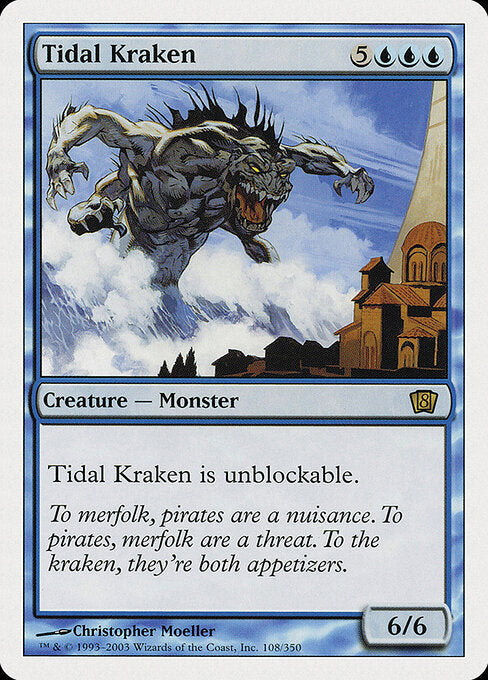 Tidal Kraken 8ED-108 Rare Excellent Englisch