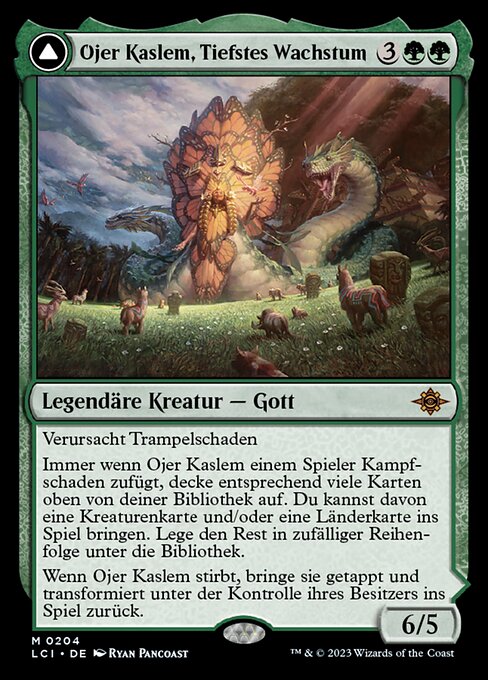 Ojer Kaslem, Tiefstes Wachstum // Tempel der Kultivierung LCI-204 Mythic Near Mint Deutsch