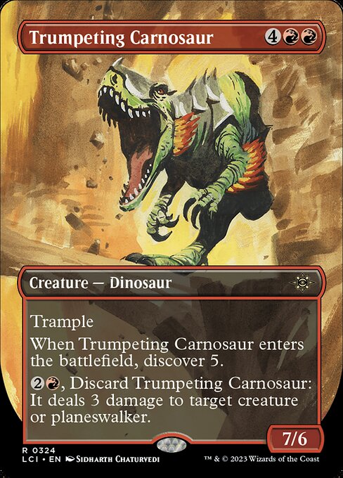Trumpeting Carnosaur XLCI-324 Rare Excellent Englisch
