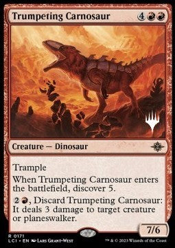 Trumpeting Carnosaur PLCI-171 Rare Near Mint Englisch