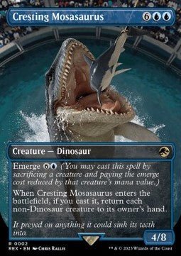 Cresting Mosasaurus (V.1) REX-2 Rare Excellent Deutsch