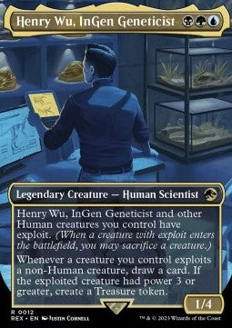 Henry Wu, InGen Geneticist (V.1) REX-12 Rare Excellent Deutsch