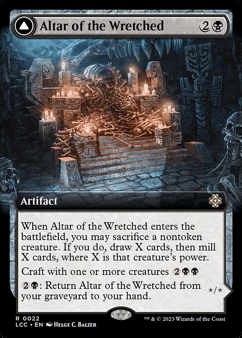 Altar of the Wretched // Wretched Bonemass XLCC-22 Rare Excellent Deutsch
