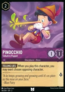 Pinocchio - Redselige Marionette 2ROF-58 Uncommon Boosterfrisch Englisch Foil
