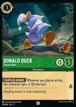 Donald Duck - Schlafwandler 2ROF-78 Common Boosterfrisch Englisch Foil