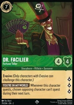Dr. Facilier - Wahrsager 2ROF-79 Super Rare Near Mint Englisch