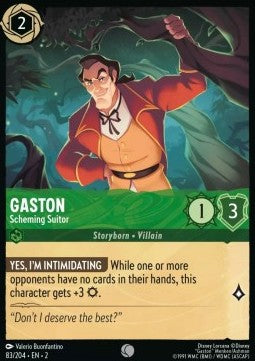 Gaston - Intriganter Verehrer 2ROF-83 Common Boosterfrisch Englisch Foil