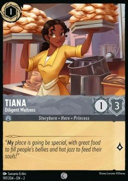 Tiana - Fleißige Kellnerin 2ROF-197 Common Boosterfrisch Englisch Foil