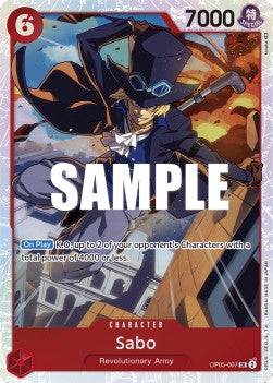 Sabo (OP05-007) (V.1) OP05 Super Rare Excellent Englisch