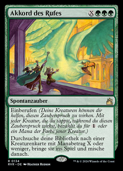 Akkord des Rufes RVR-134 Rare Near Mint Deutsch