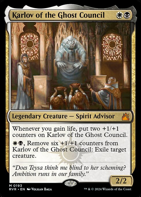 Karlov of the Ghost Council RVR-193 Mythic Near Mint Englisch