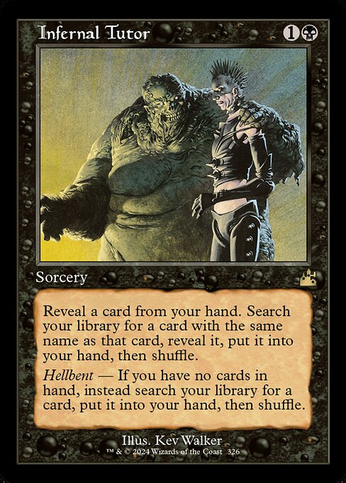 Infernal Tutor XRVR-326 Rare Excellent Englisch