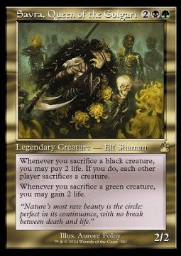 Savra, Königin der Golgari (V.1) XRVR-381 Rare Excellent Englisch Foil
