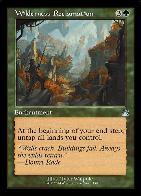 Wilderness Reclamation XRVR-458 Uncommon Excellent Englisch Foil