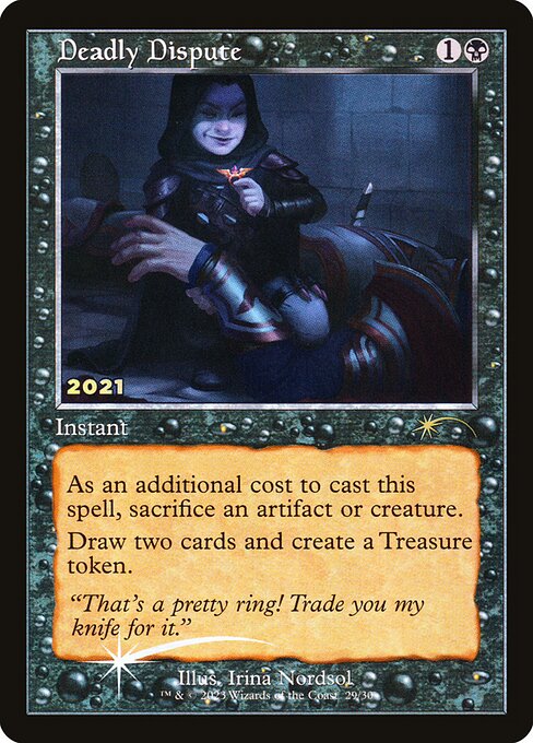 Tödlicher Disput 30C-2021 Rare Excellent Englisch Foil