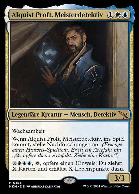 Alquist Proft, Meisterdetektiv MKM-185 Mythic Near Mint Deutsch
