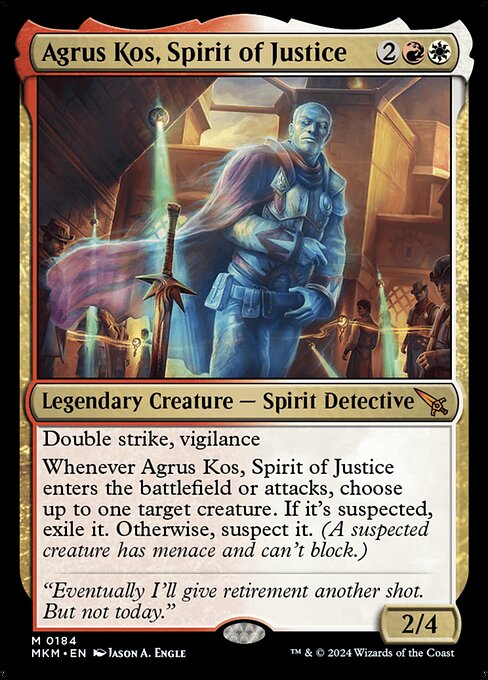 Agrus Kos, Geist der Gerechtigkeit MKM-184 Mythic Near Mint Englisch Foil