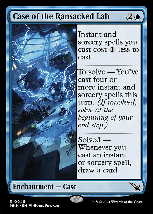 Case of the Ransacked Lab MKM-45 Rare Excellent Englisch Foil
