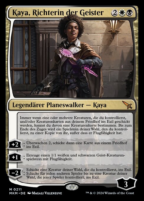 Kaya, Richterin der Geister MKM-211 Mythic Near Mint Deutsch