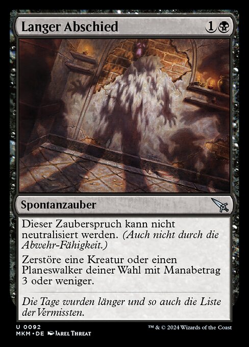 Langer Abschied MKM-92 Uncommon Near Mint Deutsch