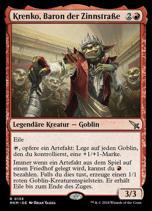 Krenko, Baron der Zinnstraße MKM-135 Rare Near Mint Deutsch