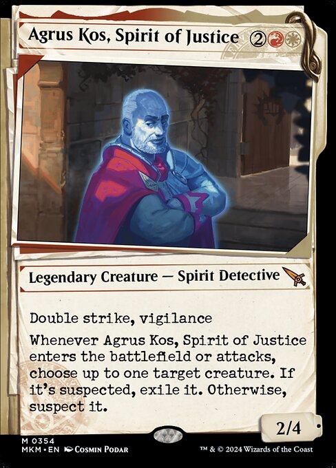 Agrus Kos, Geist der Gerechtigkeit (V.1) XMKM-354 Mythic Excellent Englisch Foil