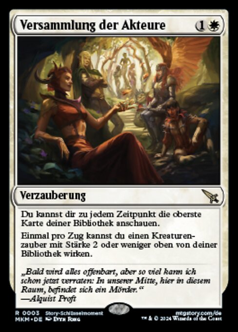Versammlung der Akteure MKM-3 Rare Near Mint Deutsch