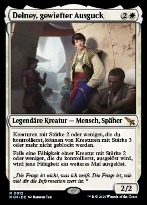 Delney, gewiefter Ausguck MKM-12 Mythic Near Mint Deutsch