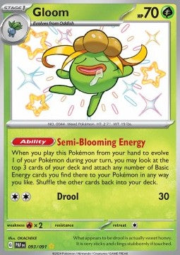 Gloom PAF-093 Shiny Rare Excellent Englisch