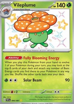 Vileplume PAF-094 Shiny Rare Near Mint Englisch