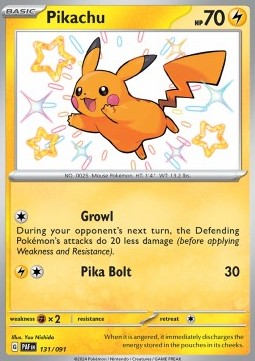 Pikachu PAF-131 Shiny Rare Near Mint Deutsch