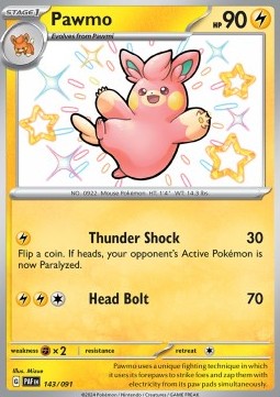 Pawmo PAF-143 Shiny Rare Near Mint Englisch