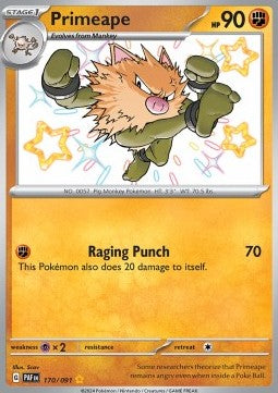 Primeape PAF-170 Shiny Rare Excellent Englisch