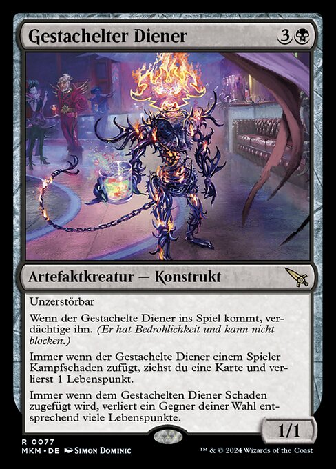 Gestachelter Diener MKM-77 Rare Near Mint Deutsch