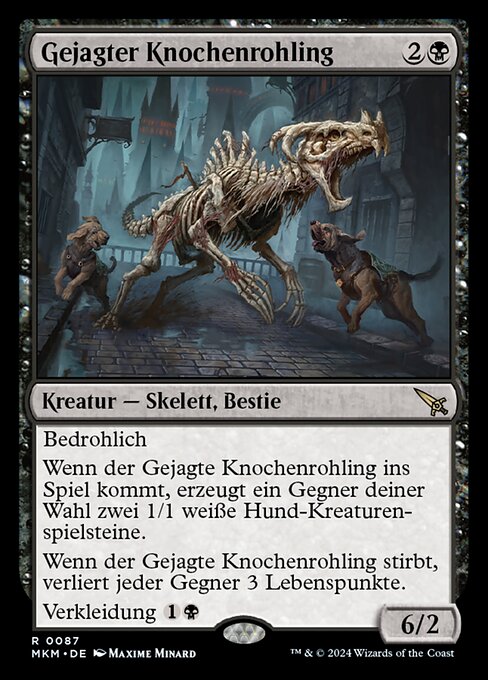 Gejagter Knochenrohling MKM-87 Rare Excellent Deutsch