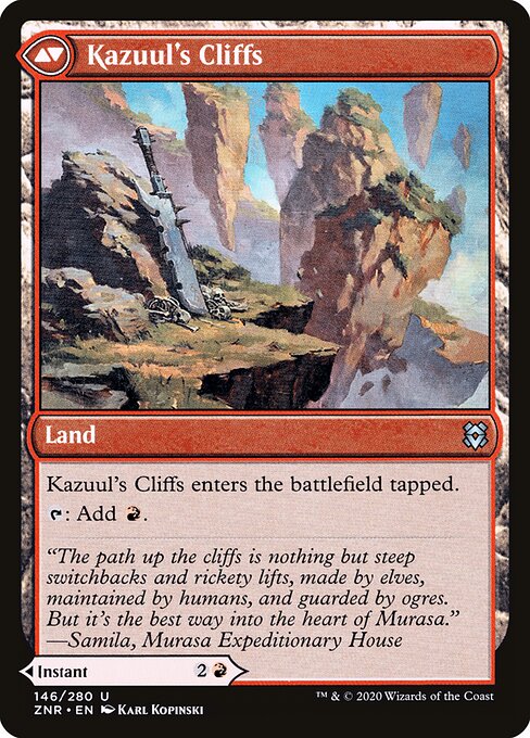 Kazuul's Fury // Kazuul's Cliffs - Back Face
