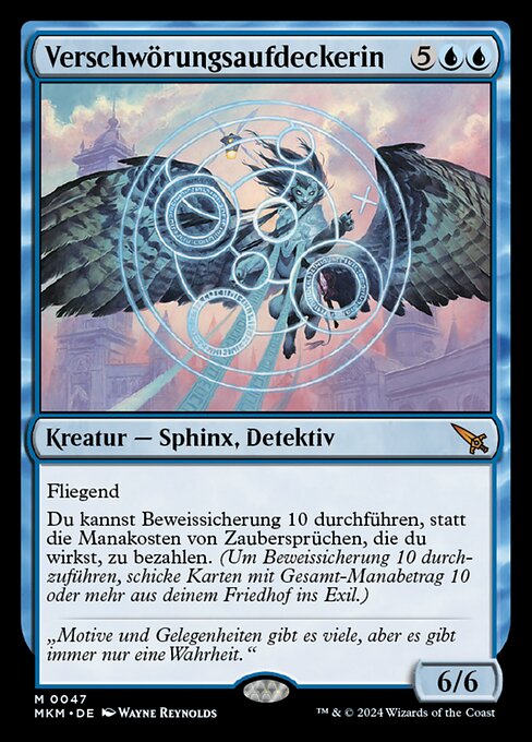 Verschwörungsaufdeckerin MKM-47 Mythic Near Mint Deutsch Foil