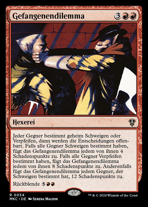 Gefangenendilemma MKC-34 Rare Near Mint Deutsch