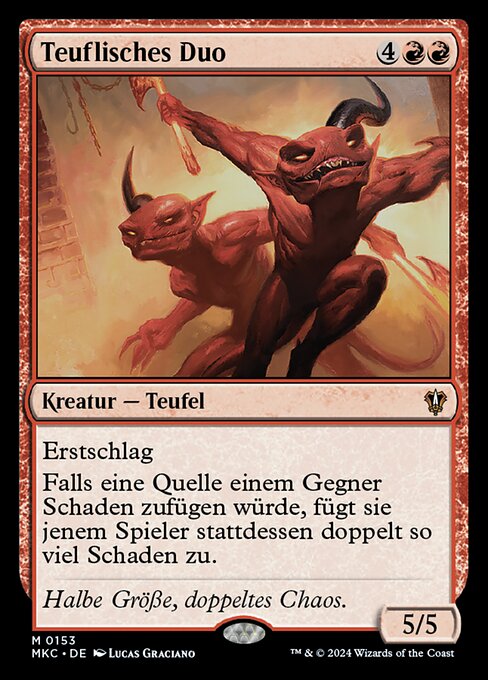 Teuflisches Duo MKC-153 Mythic Near Mint Deutsch