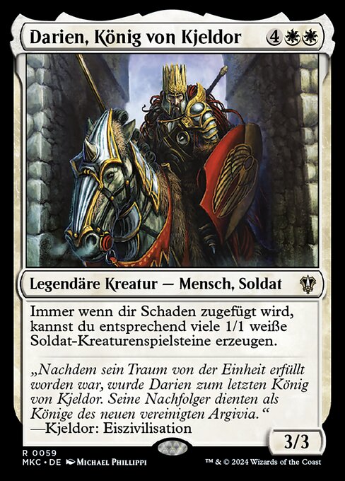 Darien, König von Kjeldor MKC-59 Rare Near Mint Deutsch