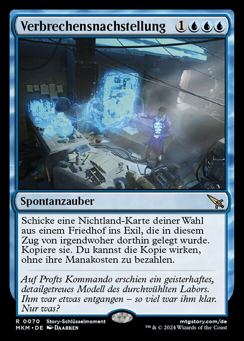 Verbrechensnachstellung MKM-70 Rare Near Mint Deutsch Foil