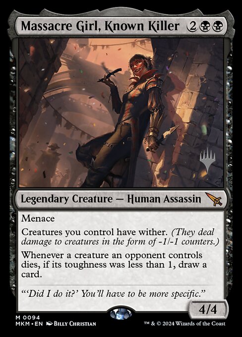 Massacre Girl, Known Killer PMKM-94 Mythic Near Mint Englisch Foil