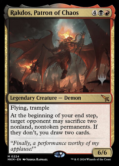 Rakdos, Patron of Chaos PMKM-224 Mythic Near Mint Englisch