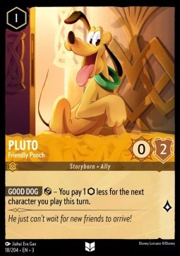 Pluto - Freundliches Hündchen 3INK-18 Uncommon Near Mint Deutsch Foil