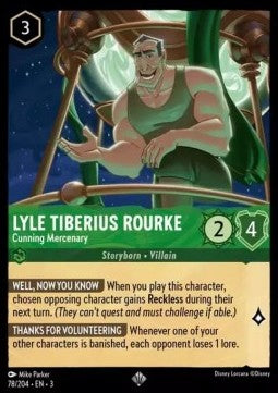 Lyle Tiberius Rourke - Gerissener Söldner 3INK-78 Super Rare Excellent Englisch Foil